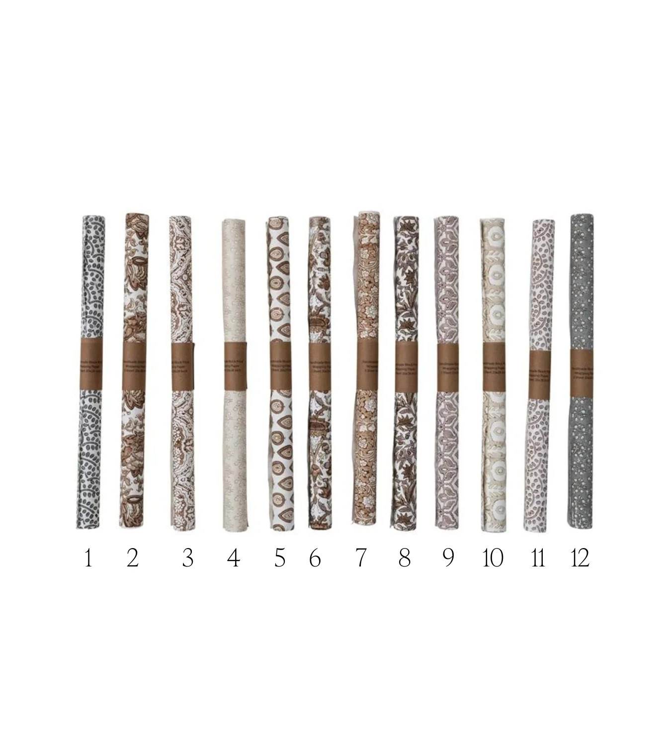 Block Print Wrapping Paper | Cottage and Key