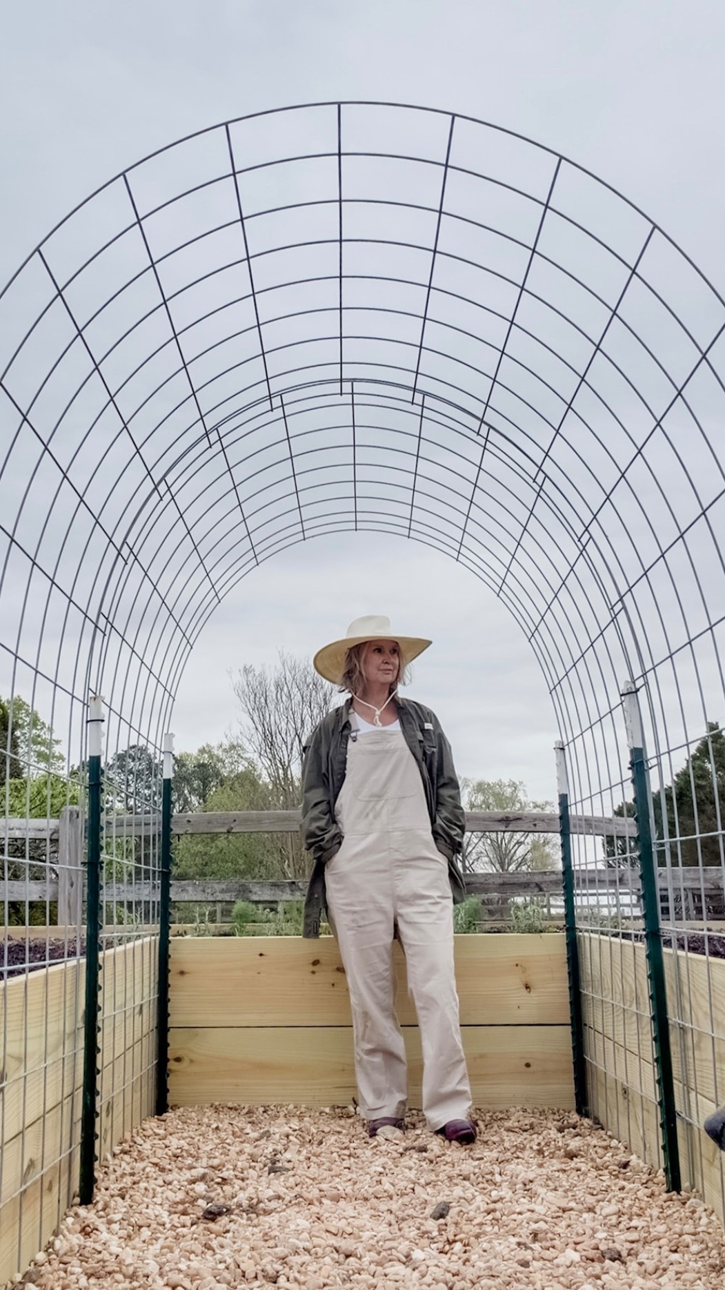 My go-to “work clothes” 🤍🌿

If you’ve been around here for a minute, you already know… I’m outside a lot — garden, chickens, yard work, you name it. And these overalls from Tractor Supply have become my everyday uniform for getting it all done.

They’re lightweight, comfortable, and easy to throw on over whatever I’m wearing. I keep them hanging right by the door so I can just step into them and head outside—no thinking required.

Today was a little chilly here in Georgia, so I layered with a long sleeve Columbia shirt and topped it off with my favorite big floppy sun hat… because every proper Southern lady needs a good gardening hat 😉🌿

Linking my exact overalls, similar layers, and a few of my favorite garden-ready pieces below!

#gardeningoutfit #workwearstyle #farmstyle #southernliving #gardenlife

#LTKSeasonal #LTKOver40 #LTKHome