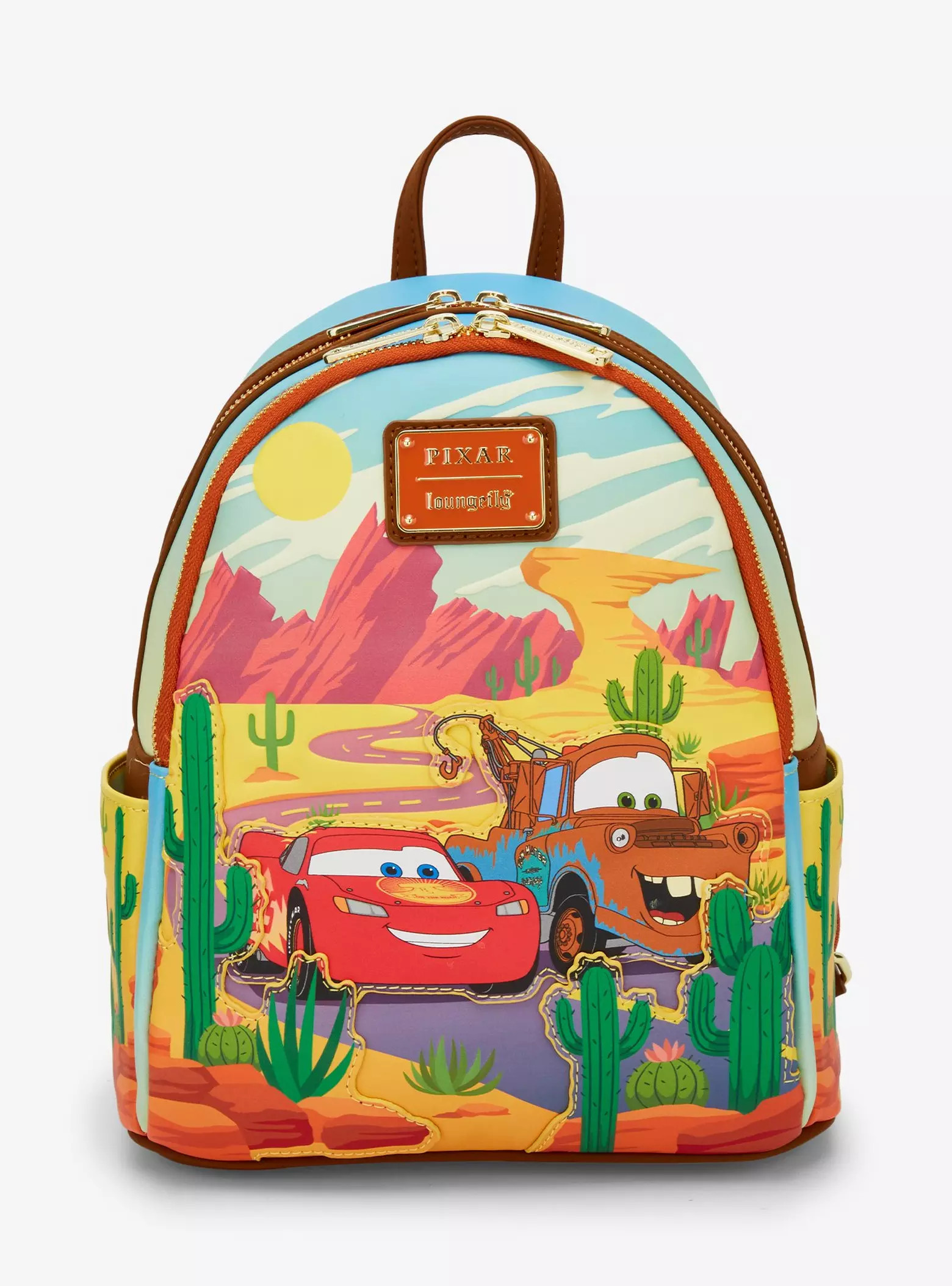 Loungefly Disney Pixar Cars Lightning McQueen and Mater Mini Backpack — BoxLunch Exclusive | BoxLunch