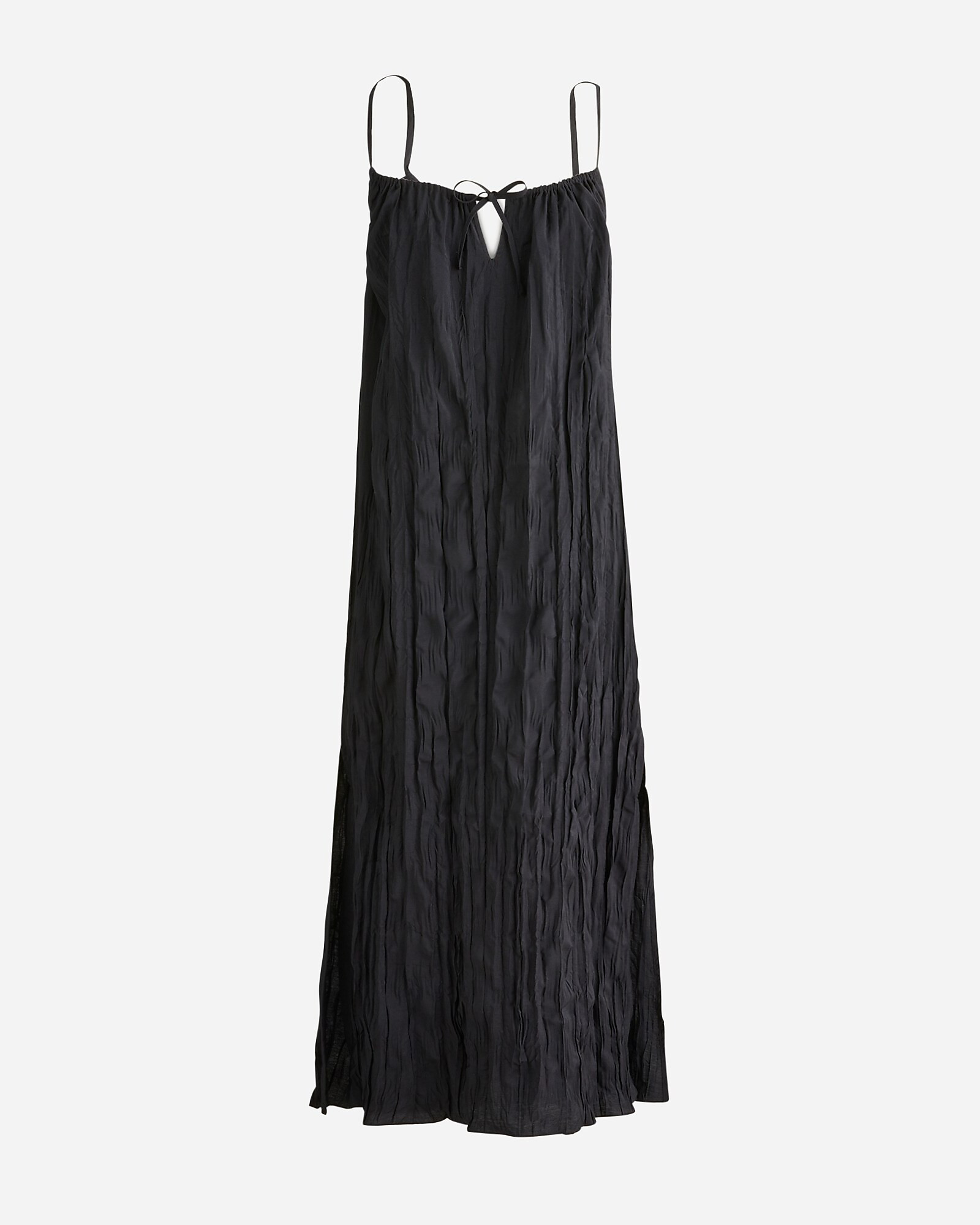 Crinkled side-slit midi dress | J. Crew US