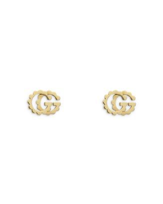 18K Yellow Gold Running GG Stud Earrings | Bloomingdale's (US)