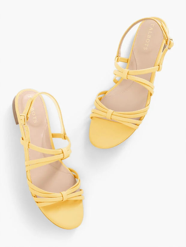 ARIA STRAPPY NAPPA SANDALS | Talbots
