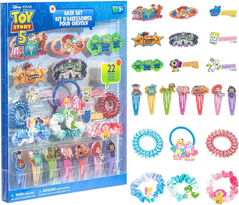 Toy Story Hair Accessories Set for Girls, Hair Clips, Bows, Scrunchies, Hair Ties Set, Great for ... | Amazon (US)