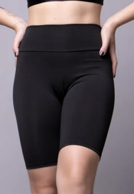Bermuda Ciclista Suplex Short Cos Alto Cintura Alta De Academia Fitness Preto | Dafiti (BR)