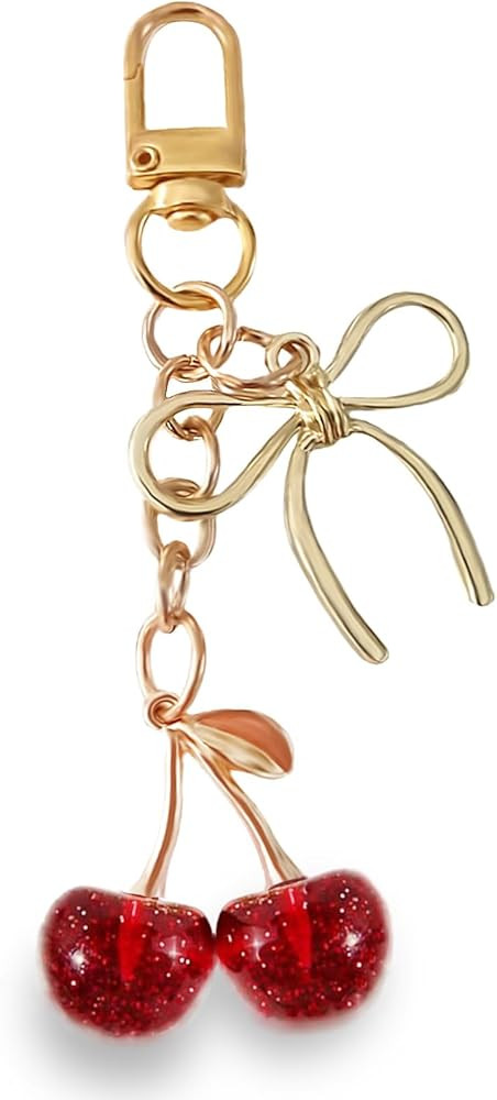 Cherry Bag Purse Charms Accessories - Cute Keychain for Women - Birthday Valentine’s Day Christ... | Amazon (US)