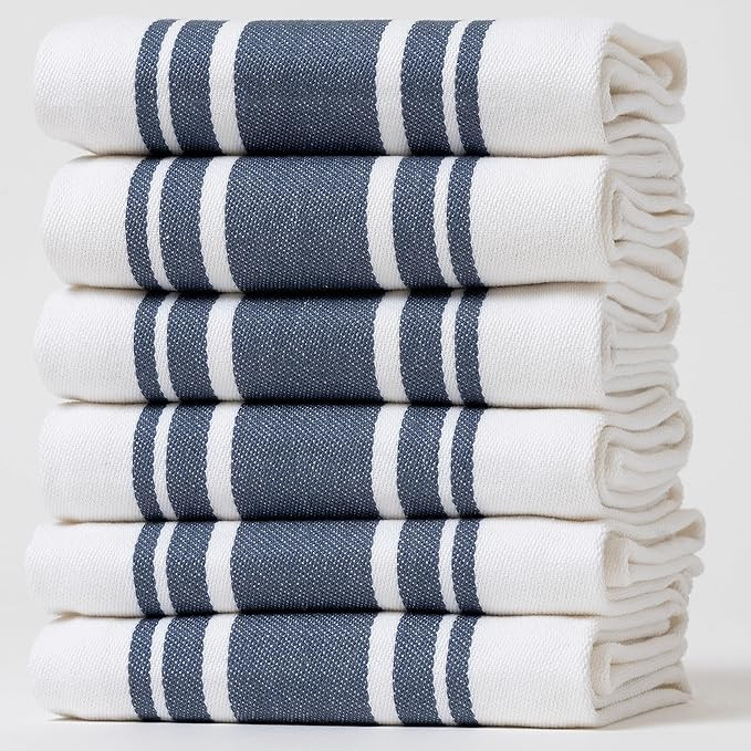 Kitchen Towels Set – Pack of 6 (20’’ x 30’’) Extra Large Premium Cotton Dish Towels for... | Amazon (US)