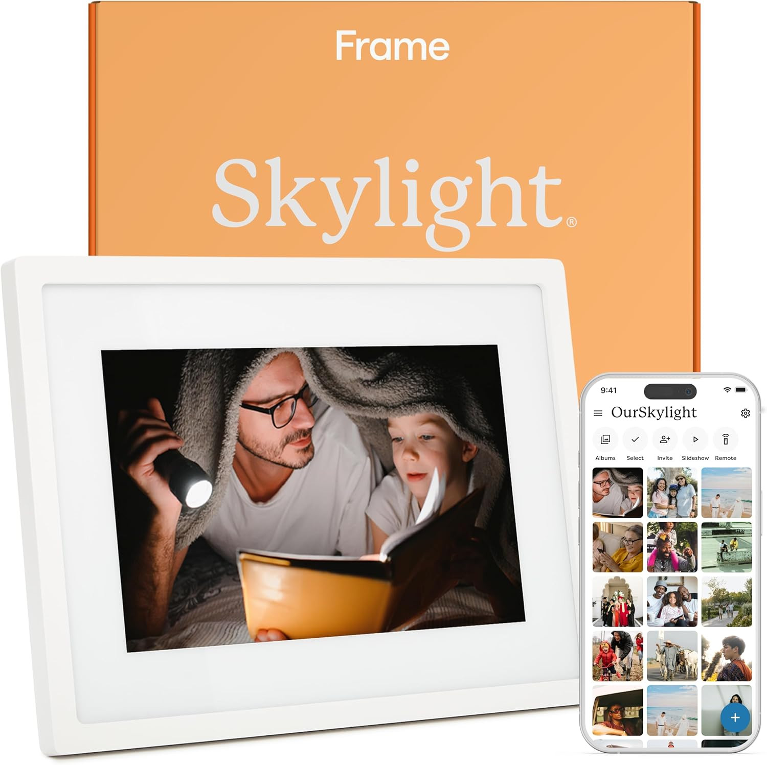 Skylight Digital Picture Frame - WiFi Enabled with Load from Phone Capability, Touch Screen Digit... | Amazon (US)