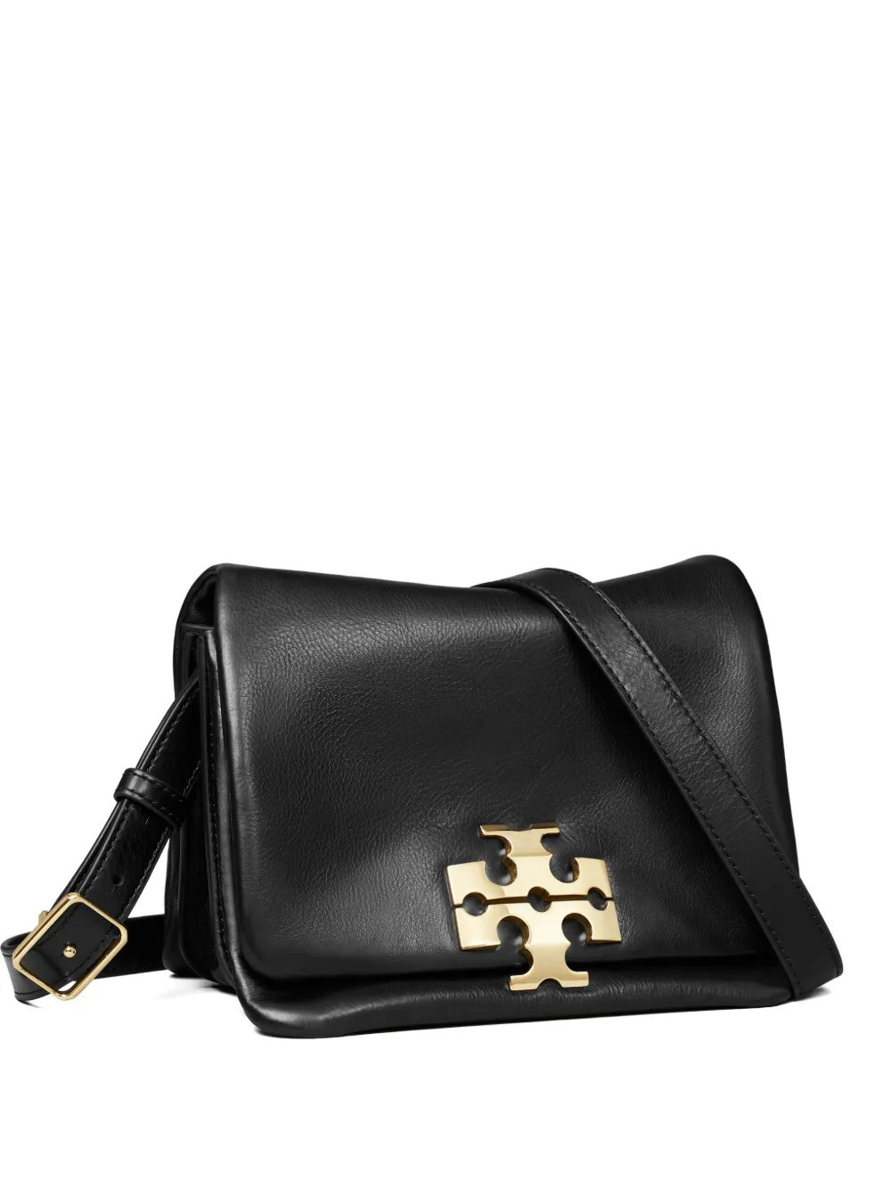 Tory Burch Charlie logo-plaque crossbody bag - Black | Farfetch Global