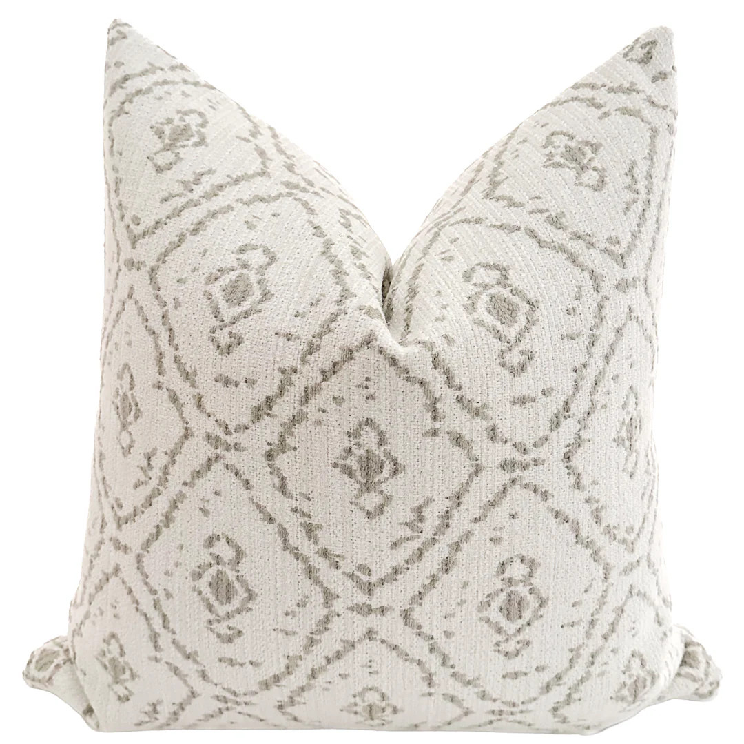 Jemila | White Pillow Cover | Hackner Home (US)