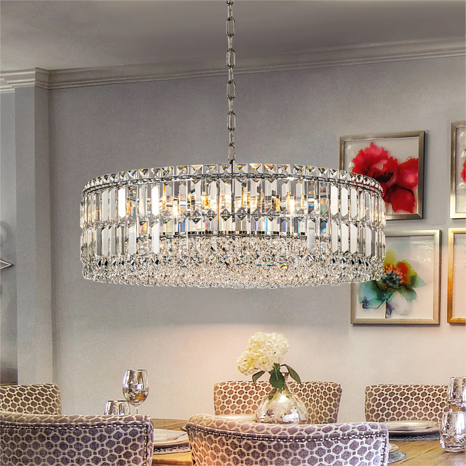 House of Hampton® Gormady Dimmable Drum Chandelier & Reviews | Wayfair | Wayfair North America