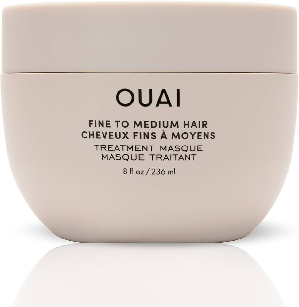 OUAI Fine to Medium Hair Treatment Masque - Hair Mask for Hair Repair, Hydration and Shine - With... | Amazon (US)