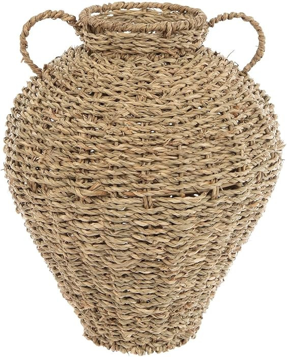 Hobby Lobby Seagrass Decorative Vase with Handles, 12" H x 10" W, Natural Brown,Vase for Home and... | Amazon (US)