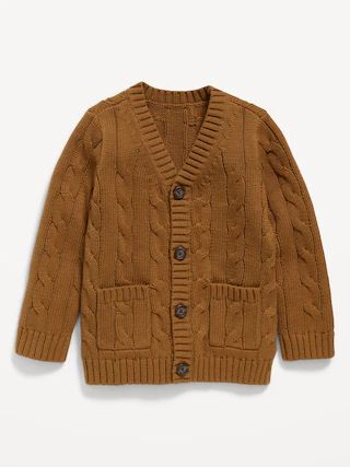 Button-Front Cable-Knit Cardigan Sweater for Toddler Boys | Old Navy (US)