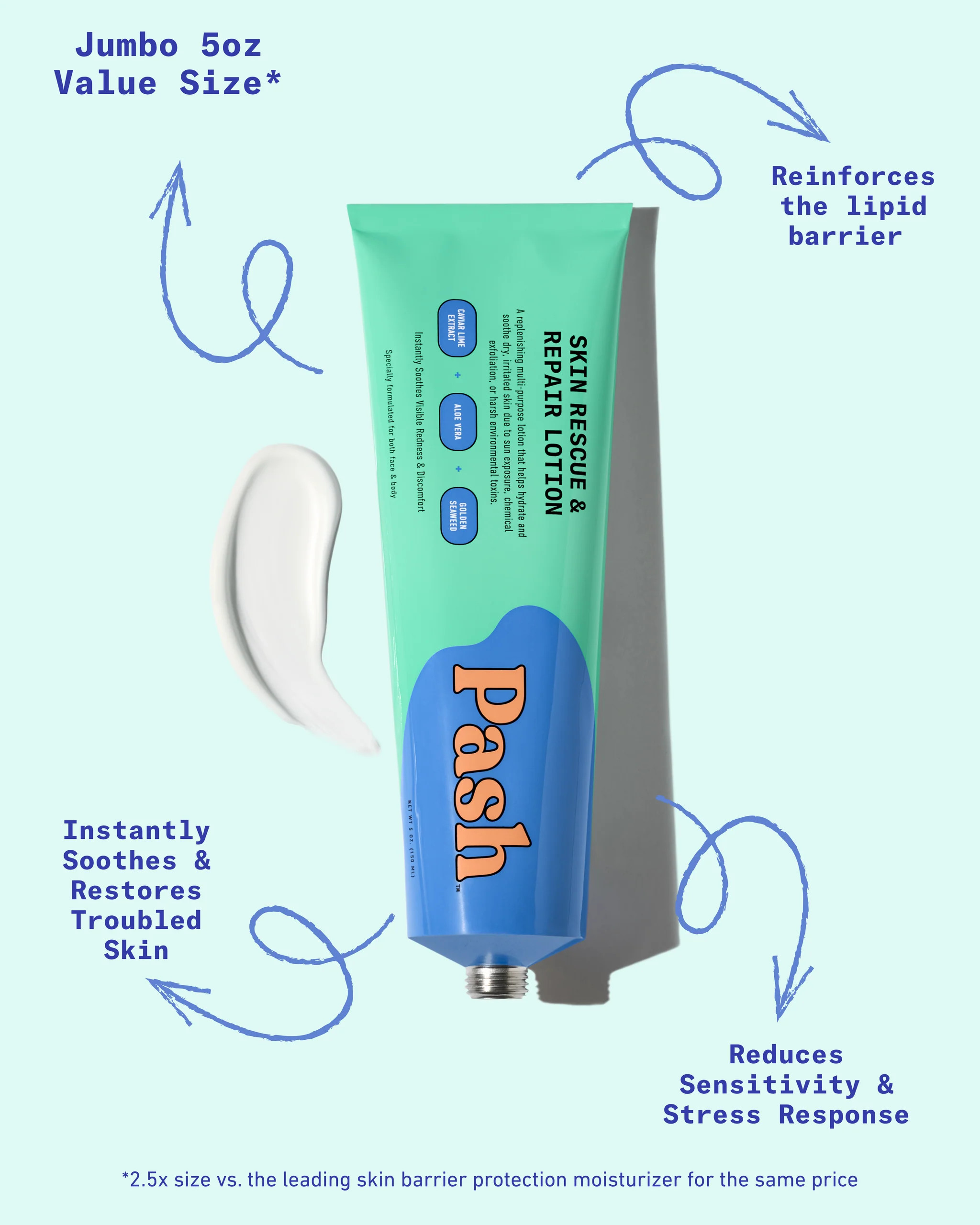 Skin Barrier Rescue & Repair Daily Moisturizer - Face & Body | Pash Skin Protection