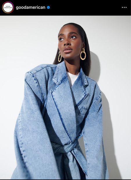 Shop this gorgeous denim trench coat before it sells out! It’s part of their new collection and you don’t want to miss out! #TheBanannieDiaries 

#LTKstyletip #LTKSeasonal #LTKworkwear