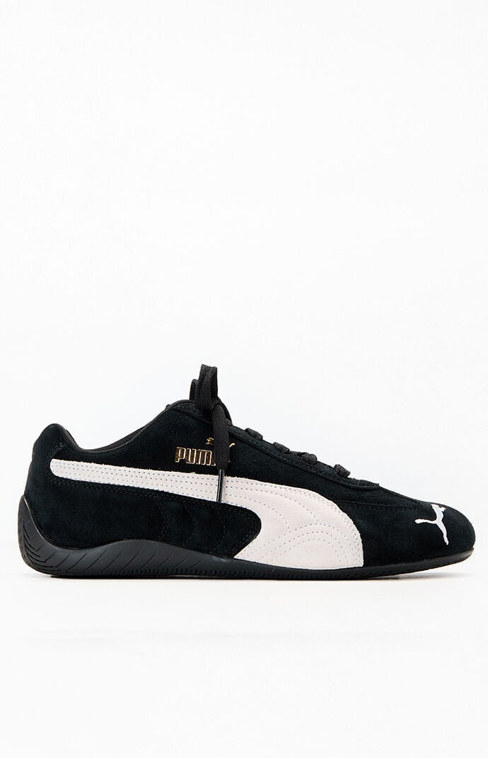 Puma Women's Black Speedcat OG Sneakers in Black/White - Size 7.5 | PacSun