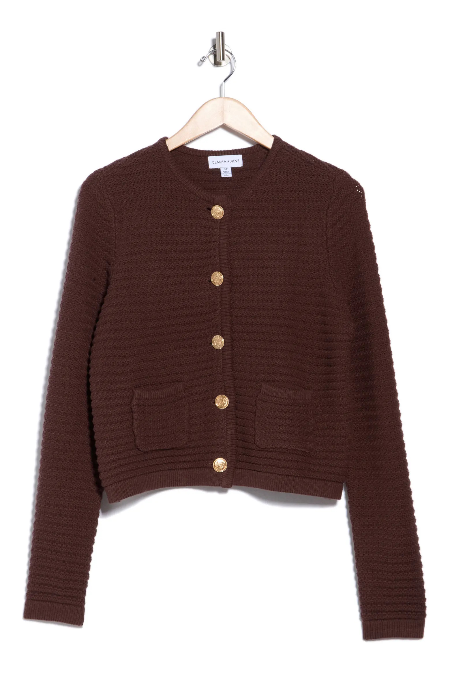 Gemma + Jane Buttoned Cardigan Sweater in Black at Nordstrom Rack, Size Medium | Nordstrom Rack