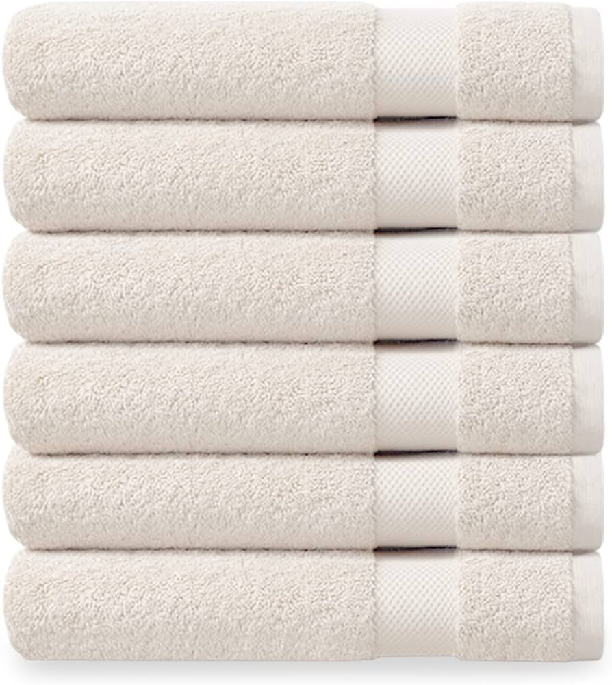 Organic Cotton Luxuriously Plush Washcloths Pack of 6 | GOTS & Oeko-TEX Certified | Premium Quali... | Amazon (US)