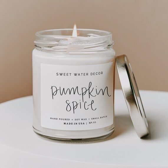 Pumpkin Spice Candle  Pumpkin Soy Candle  Fall Candle  | Etsy | Etsy (US)