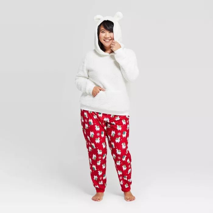 Women's Holiday Llama Pajama Set - Wondershop™ White | Target