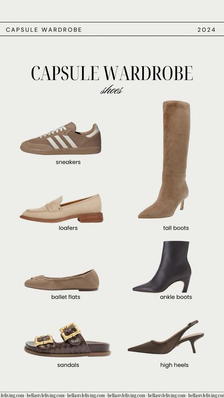 Capsule Wardrobe shoes | Adidas Sambas | knee high boots | ballet flats | Loafers | sneakers 

#LTKworkwear #LTKshoecrush #LTKstyletip
