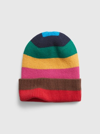 Organic Cotton Happy Stripe Beanie | Gap (US)