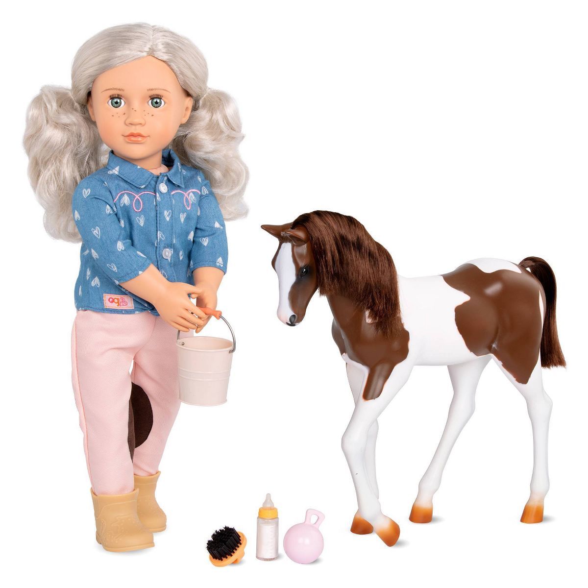 Our Generation 18" Equestrian Doll & Horse Set - Yanira with Foal | Target