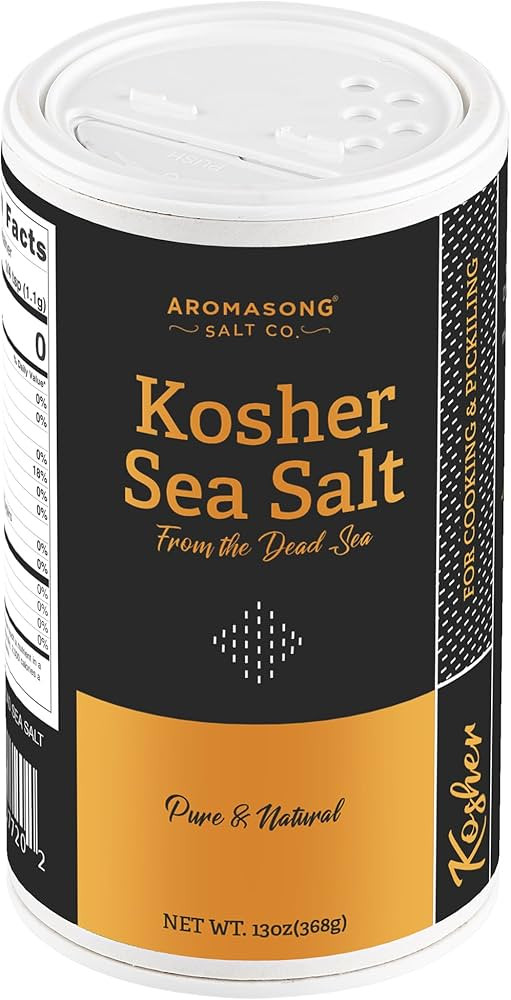 Aromasong 100% Natural Sea Salt, Kosher Salt Grain, 13 OZ. Salt Shaker, All Natural, Unrefined, G... | Amazon (US)