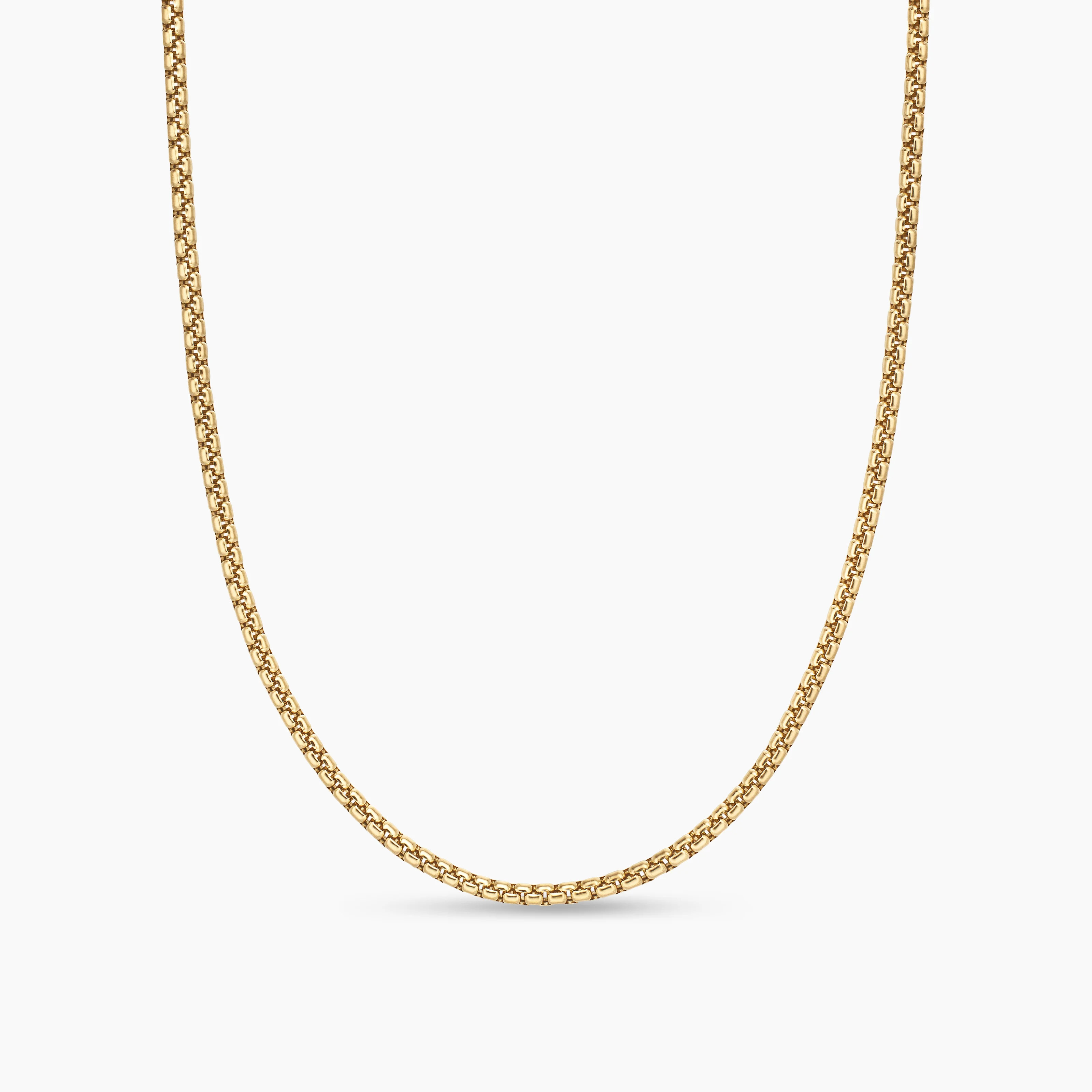 David Yurman | Box Chain Necklace in 18K Yellow Gold, 2.7mm | David Yurman