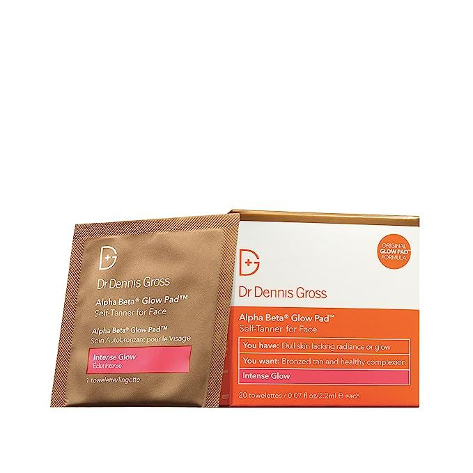 Dr. Dennis Gross Alpha Beta Glow Pad Intense Glow for Face: for Dull Skin Lacking Radiance & Glow... | Amazon (US)