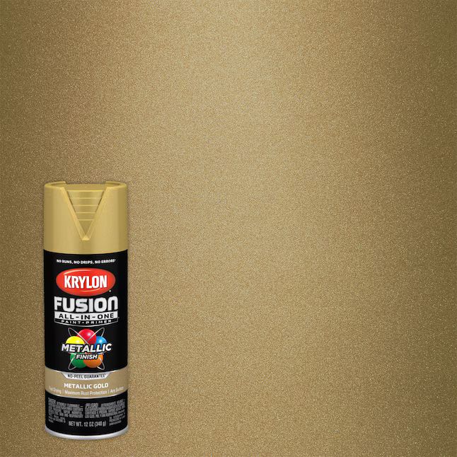 Krylon Fusion All-In-One Gloss Gold Metallic Spray Paint and Primer In One (NET WT. 12-oz | Lowe's