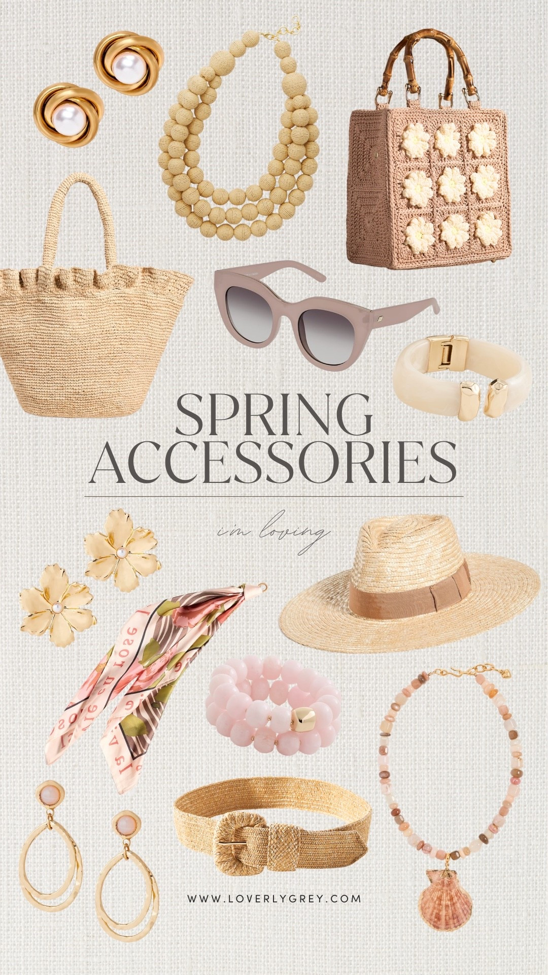 The perfect spring accessories to add to your looks this season 💕

Loverly Grey, spring accessories, statement accessories, spring jewelry, spring bag, spring purse, spring hat

#LTKSeasonal #LTKootd