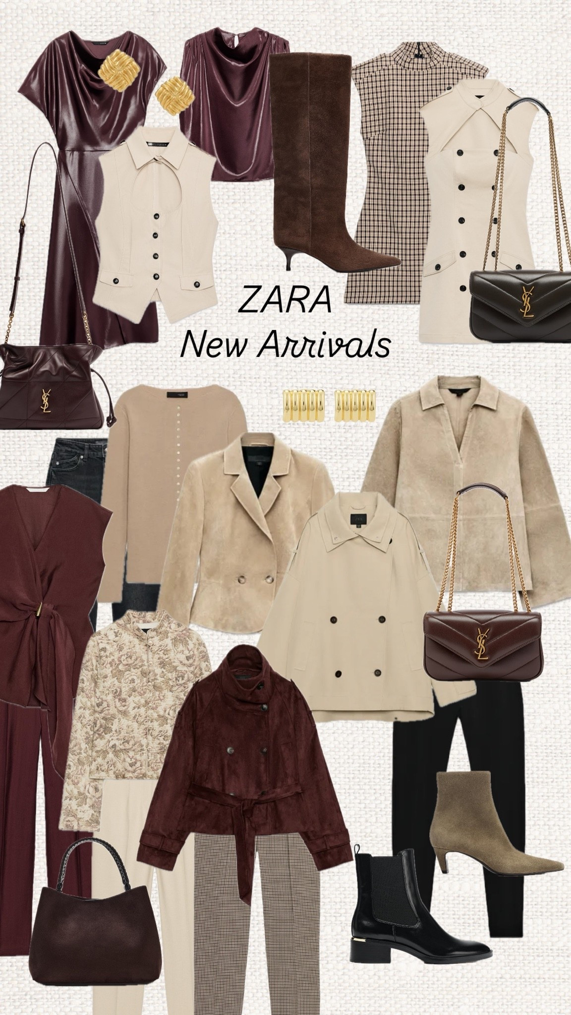 Zara FALL new arrivals 🤎 Rich chocolate brown, burgundy, suede textures, tailored neutrals and chic layering pieces that instantly make a wardrobe feel more elevated. These are the pieces I’d grab now and wear on repeat all season.

Hit that ❤️ button to come back later to shop.

Zara new arrivals, Zara fall fashion, Zara fall 2026, fall fashion, fall outfits, autumn outfits, fall wardrobe, transitional style, chocolate brown, burgundy fashion, suede jacket, suede boots, knee high boots, trench coat, tailored vest, neutral outfits, fall dresses, fall jackets, fall shoes, capsule wardrobe, elevated basics, chic outfits, everyday style, affordable fashion, new season fashion

#LTKworkwear #LTKstyletip #LTKautumn