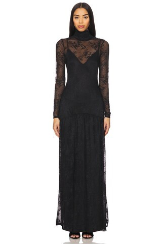 AFRM Billie Lace Dress in Noir from Revolve.com | Revolve Clothing (Global)