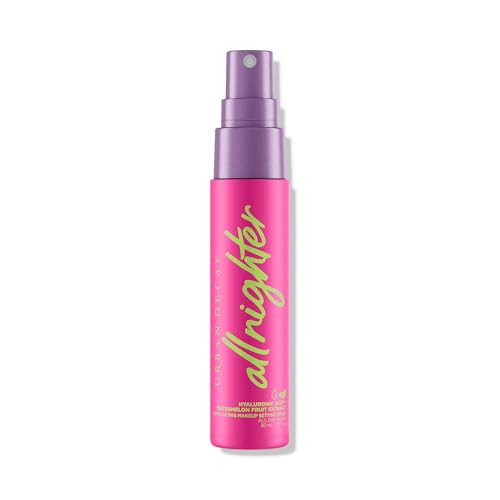 Urban Decay All Nighter Hyaluronic Acid Waterproof Dewy Setting Spray for Face (Travel Size), Luminous Glowy Look, Long-lasting, Smudge-proof & Transfer-resistant Makeup, Watermelon Scent - 1 fl oz | Amazon (US)