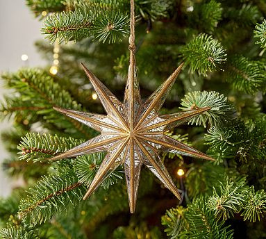 10 Point Mirrored Star Ornament | Pottery Barn (US)