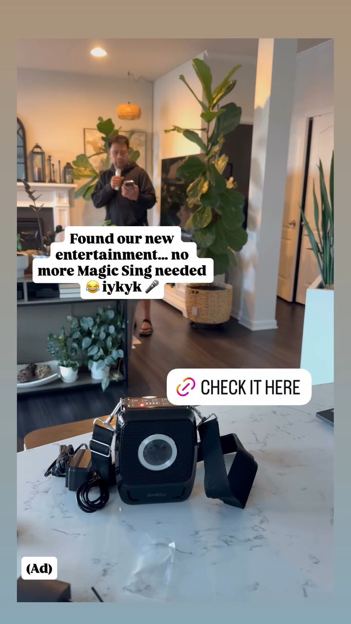 Found our new entertainment… no more Magic Sing needed 😂 iykyk 🎤
 (Ad)