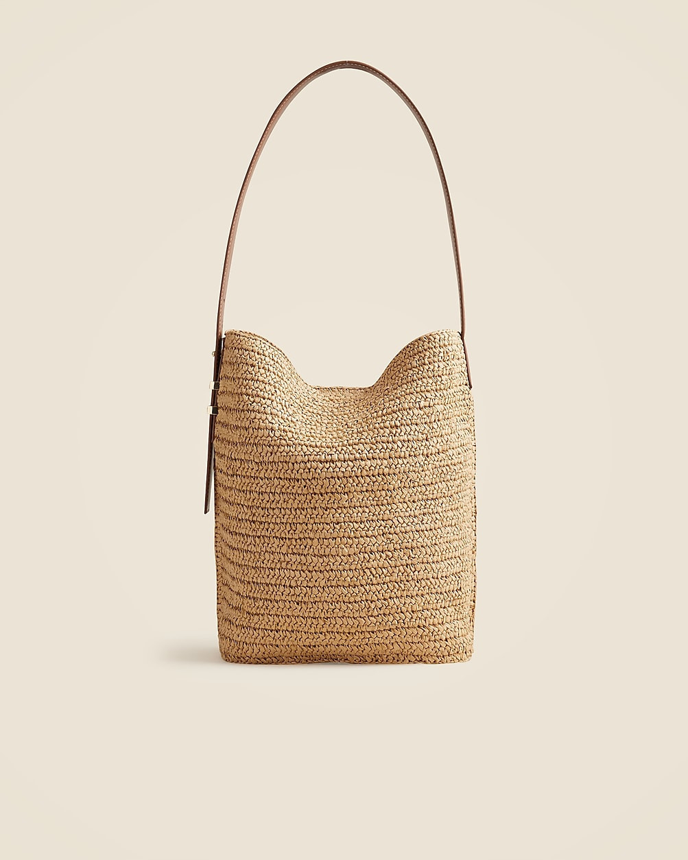 Palma bucket bag in handknotted straw and leather | J. Crew US