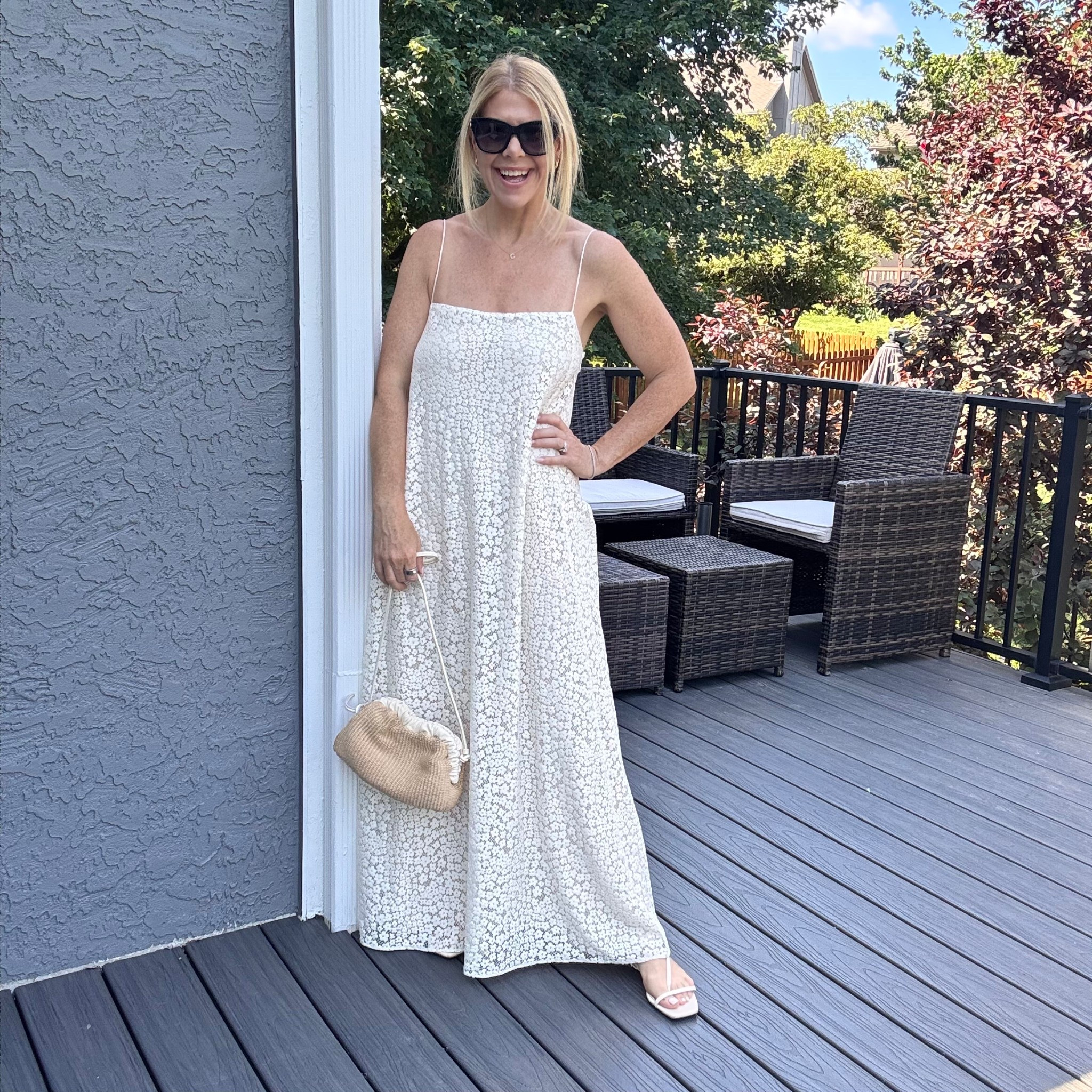 The most perfect dress from @saks to celebrate 15 years married to the most handsome man. 

#saks #sakspartner #ltkvacation @shop.LTK #liketkit 

