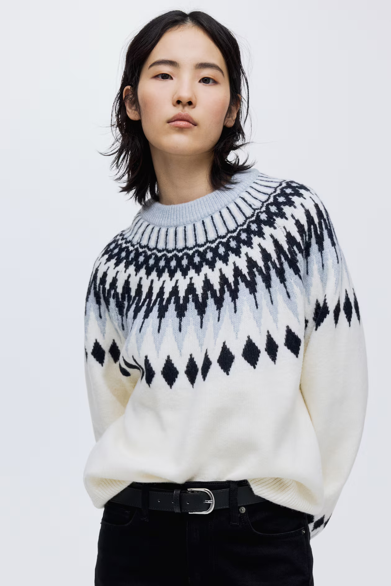Jacquard-Knit Sweater | H&M (US + CA)