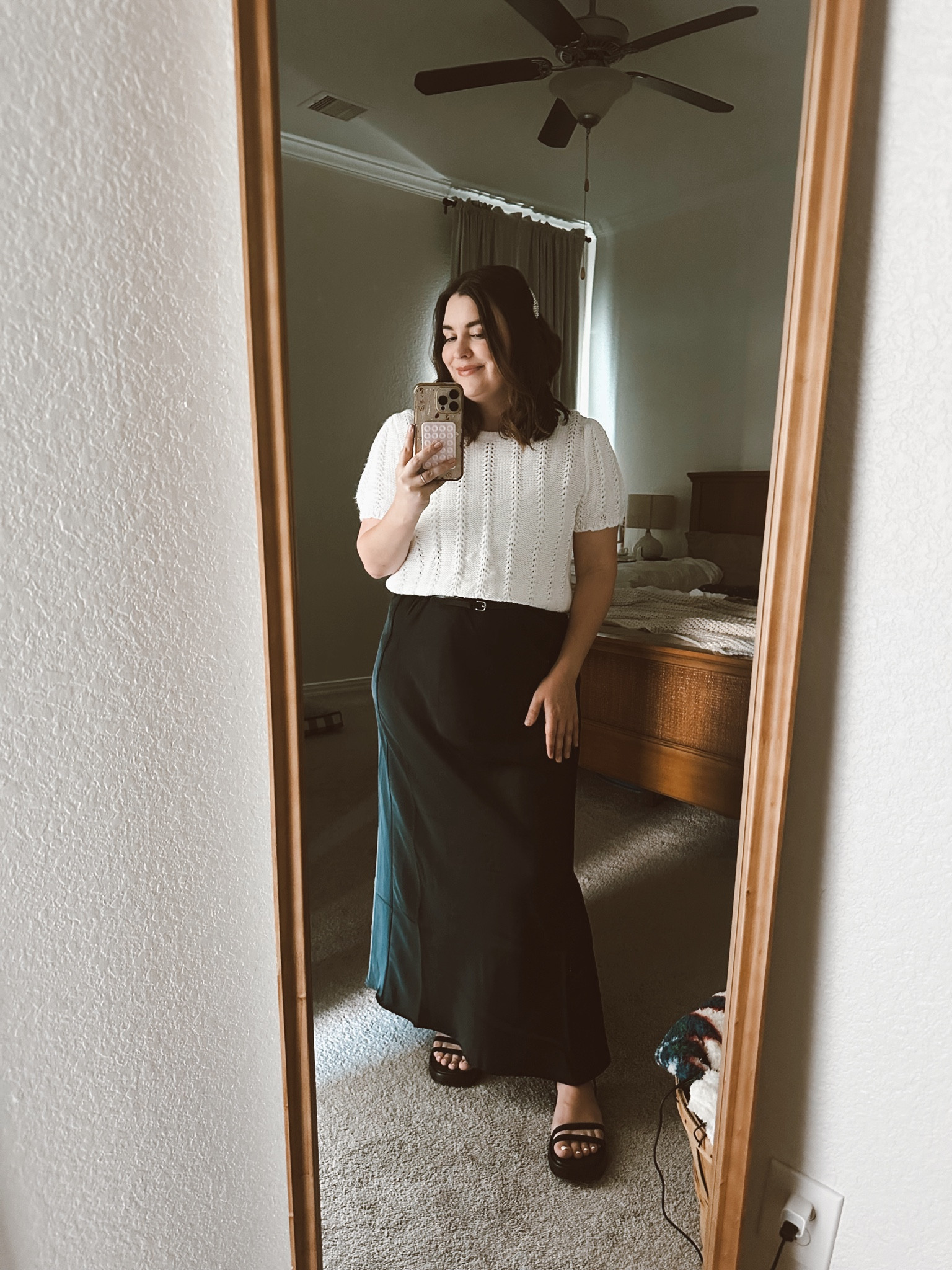 This skirt is so easy to style and only $28! I struggle with figuring out what to wear to church, but I think this skirt is going to be my new go-to. #skirt #churchfits #sundayootd

#LTKFallSale #LTKMidsize #LTKFindsUnder50