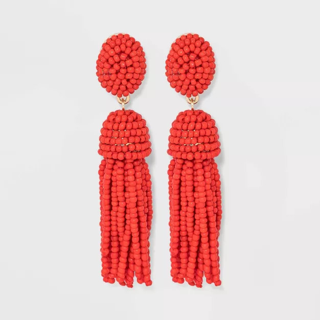 SUGARFIX by BaubleBar Polished Beaded Tassel Earrings | Target