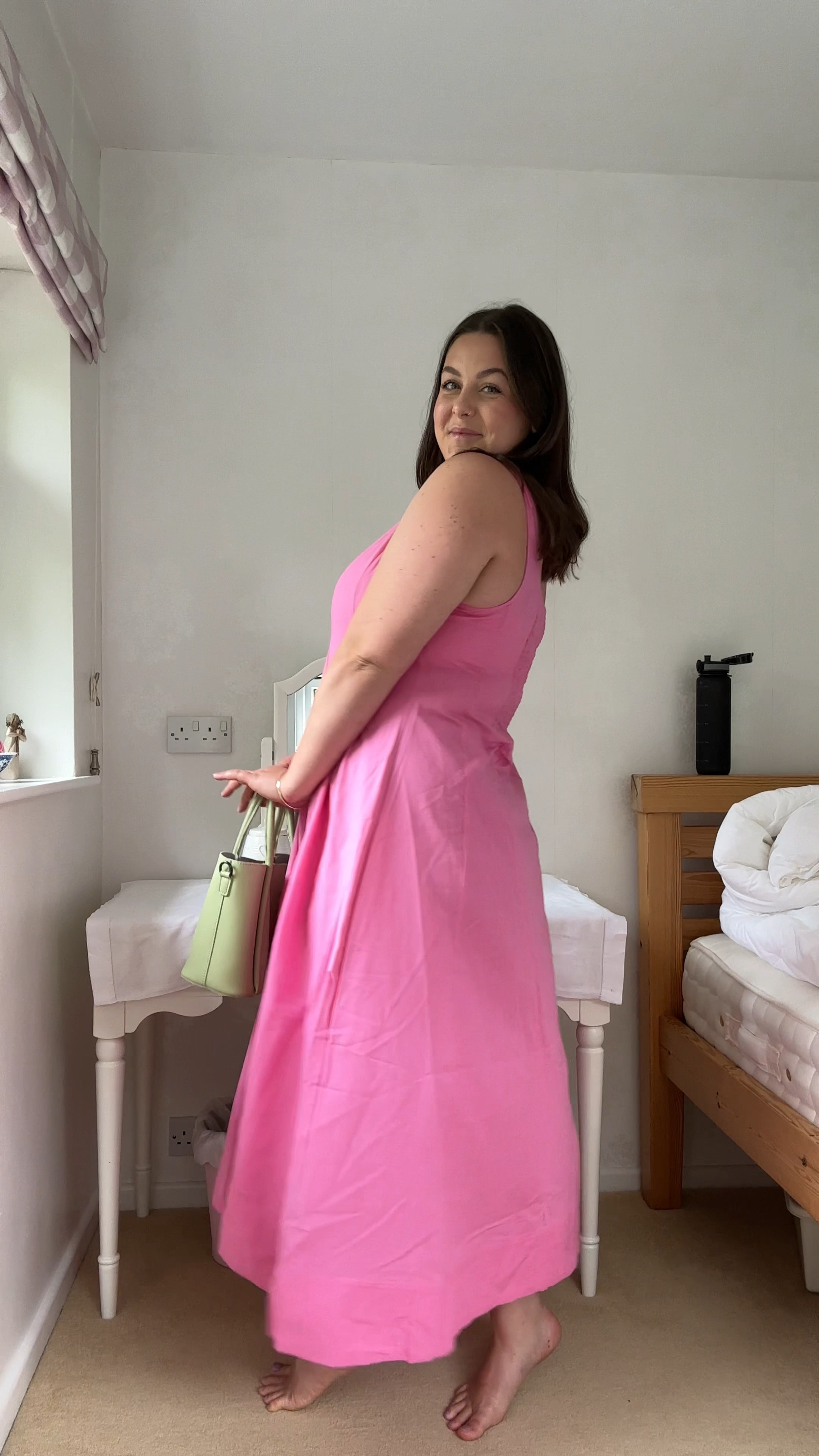 Beautiful midaxi dress 🩷 

Perfect for summer, holidays & wedding guest outfits! And amazing for curvy gals with that fit & flare 🤌🏼

#LTKsale #LTKuk #LTKsummer