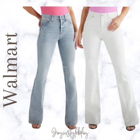 $24.50 Walmart jeans / Sofia Jeans Women's Melisa Flare High Rise 5 Pocket Jeans, 33.5" Inseam, Sizes 0-20 / workwear jeans/ work outfit 

#LTKOver40 #LTKWorkwear #LTKFindsUnder50