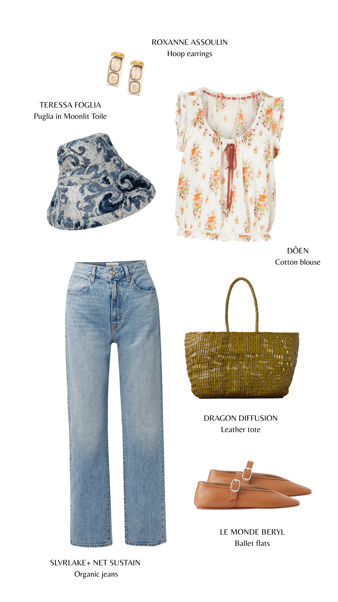 Sweet florals and classic light-wash denim create the perfect effortless, everyday look. 

#OOTD #SummerStyle #CasualChic #EverydayFashion #Doen 

 #LTKootd #LTKBeauty