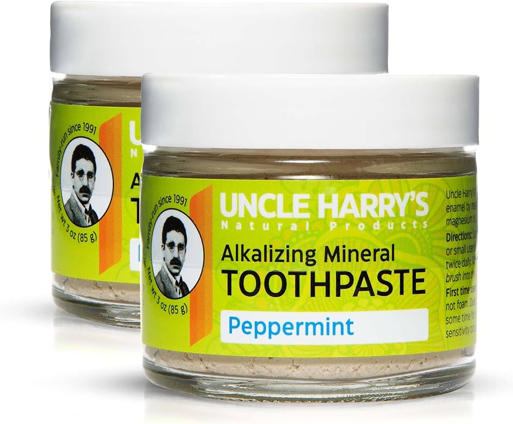 Uncle Harry's Peppermint Remineralizing Toothpaste | Natural Whitening Toothpaste Freshens Breath... | Amazon (US)