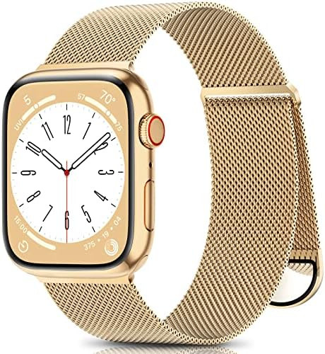 Metal Band Compatible with Apple Watch Bands 38mm 40mm 41mm 42mm 46mm 44mm 45mm 49mm Women Men,Ad... | Amazon (US)
