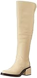 Franco Sarto Women's Dorica Knee High Boot, Cream Wide Calf, 7.5 | Amazon (US)