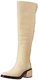 Franco Sarto Women's Dorica Knee High Boot, Cream Wide Calf, 7.5 | Amazon (US)