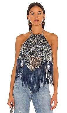 House of Harlow 1960 x REVOLVE Reksa Top in Blue Multi from Revolve.com | Revolve Clothing (Global)